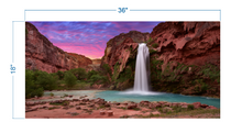 Load image into Gallery viewer, Terrarium Background Rocky Waterfall Landscape - vinyl graphic adhesive TR0002
