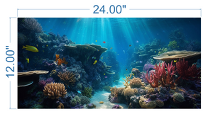 Aquarium Background Underwater Ocean 2  - vinyl graphic adhesive AQ0026
