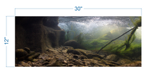 Load image into Gallery viewer, Aquarium Background River Rocks Underwater - vinyl graphic adhesive AQ0040
