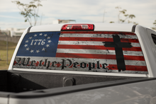 Load image into Gallery viewer, Truck Decal Back Window - We The people - perforated vinyl TBW021
