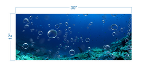 Aquarium Background Underwater bubbles - vinyl graphic adhesive AQ0049