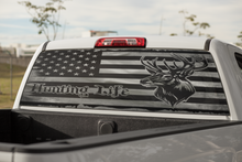 Load image into Gallery viewer, Truck Decal Back Window - Hunting Life - perforated vinyl TBW019
