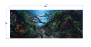 Aquarium Background Mystical Tropical Jungle - vinyl graphic adhesive AQ0053