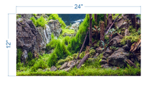 Load image into Gallery viewer, Aquarium Background Planted Aquarium Forest - vinyl graphic adhesive AQ0046
