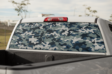 Load image into Gallery viewer, Truck Decal Back Window - Military Camo - perforated vinyl TBW051
