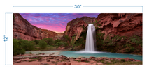 Load image into Gallery viewer, Terrarium Background Rocky Waterfall Landscape - vinyl graphic adhesive TR0002
