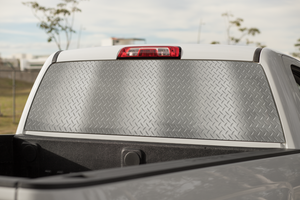 Truck Decal Back Window - Steel - perforated vinyl TBW040