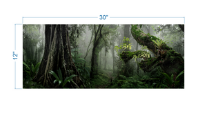 Terrarium Background Tropical forest - vinyl graphic adhesive TR0014