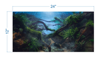 Load image into Gallery viewer, Aquarium Background Mystical Tropical Jungle - vinyl graphic adhesive AQ0053
