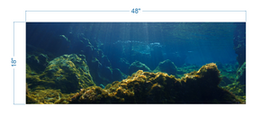 Aquarium Background Underwater Ocean - vinyl graphic adhesive AQ0047