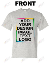 Load image into Gallery viewer, Ash Grey Custom Print T-Shirt

