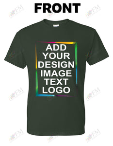 Forest Green Custom Print T-Shirt