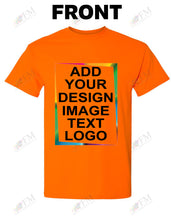 Load image into Gallery viewer, Safety Orange Custom Print T-Shirt
