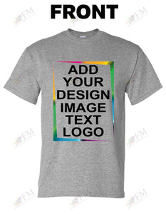 Sport Grey Custom Print T-Shirt