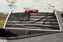 Load image into Gallery viewer, Truck Decal Back Window - American Flag - perforated vinyl TBW001-B
