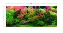 Load image into Gallery viewer, Aquarium Background Tropical Jungle - vinyl graphic adhesive AQ0052
